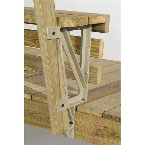 metal bench seat brackets|2x4 basics deck bench brackets.